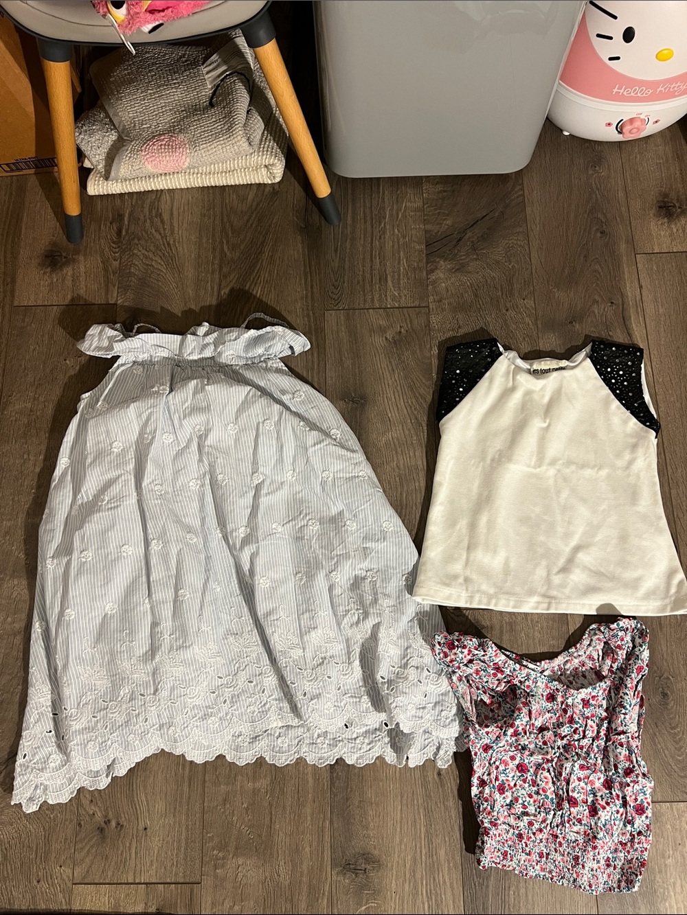 NWOT girls 3pcs mixed summer dress & tops size 7/8